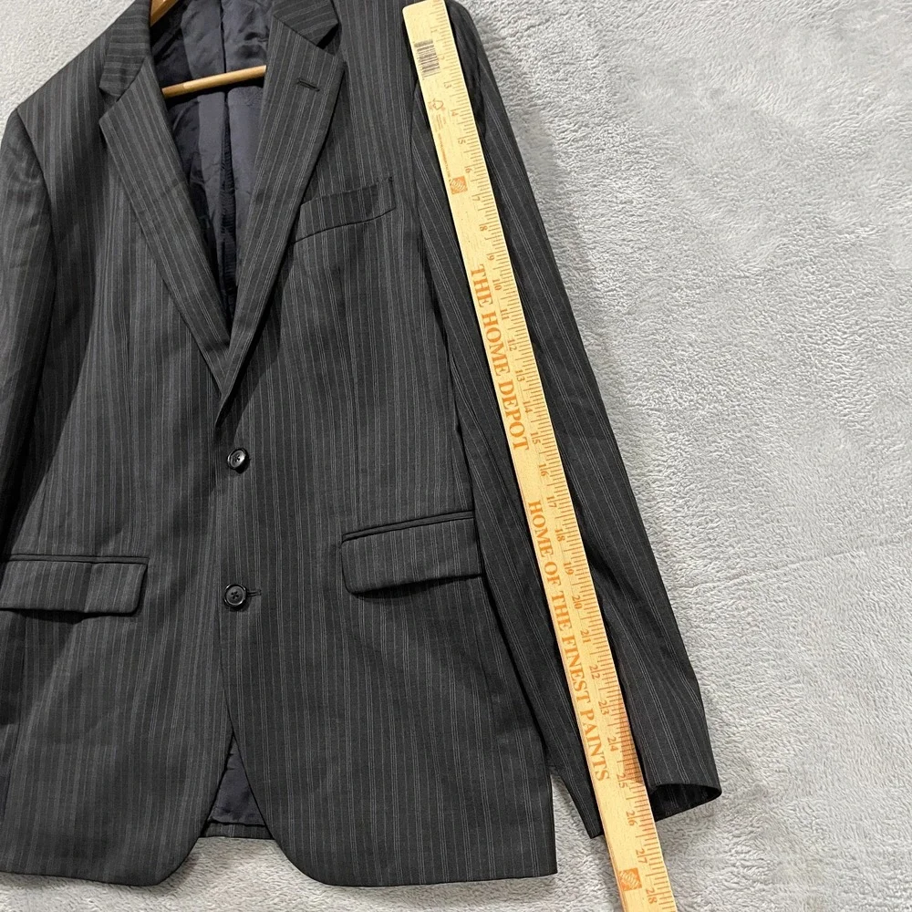 Brooks Brothers Blazer 1818 Milano Saxxon 100% Wool Size 40R Striped Academia‎